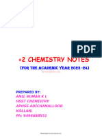 Hssreporterâ Com - +2 Chemistry Notes Full 2023 24