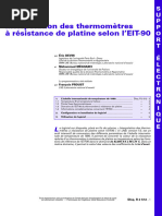 Interpolation Des Thermomètres À Résistance de Platine Selon l'EIT-90