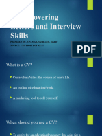 1-CVs, Covering Letters and Interview Skills - Seminar-Workshop