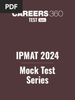 IPMAT Mock Test Series