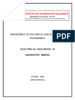 EE3411 Electrical Machines - II Lab