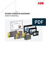 Application Note 3ADR011289 AC500 - Codesys Gateway - How To Install