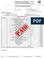 Anyanwu Nzubechukwu Miracle School Fee Receipt