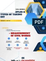 Measurements of Civil Works Group5 4a Quantity Surveying