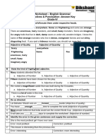 Adjectives Worksheet Grade 4