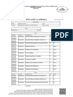 Situacion Academica: Universidad Nacional Experimental de Los Llanos Occidentales Ezequiel Zamora Unellez