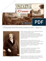 O Patativa - A Temporada de Ernesto Rossi No Brasil em 1871