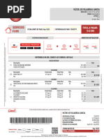 Servicios Fijos: Fecha Límite de Pago: Sep 15/22 Referencia de Pago: 72235779