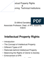 Intellectual Property Rights (DR - Milind Dandekar)