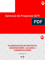 Unidad 3 - GP-SI - Planificación de Las Adquisiciones, Calidad y Comunicaciones - v3