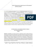 1-Modelo Solicitud Aprobacion de Reforma Parcial de Reglamento Interno de Trabajo