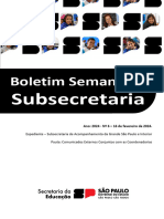 Boletim Semanal Subsecretaria Ano 2024 - #6 - 16 de Fevereiro de 2024