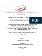 Calidad de La Sentencia Con Parametros Incumplimiento de Esponsales PDF