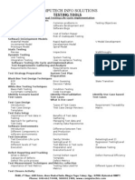 Computech Info Solutions: Testing Tools