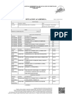 Situacion Academica: Universidad Nacional Experimental de Los Llanos Occidentales Ezequiel Zamora Unellez