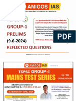 Ts Gr-1 Prelims Reflected Questions From Amigos Ias