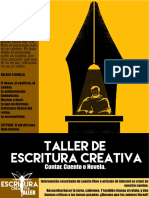 Taller de Escritura Creativa Contar, Cuento o Novela