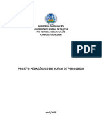 Projeto Pedagógico Curso de Psicologia Alterado em Abril de 2015 OFICIAL