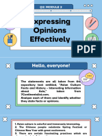 English 8 Q2-Module 2 - Expressiong Opinions