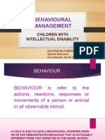 Behavioural Management For Children With Intellectual Disability