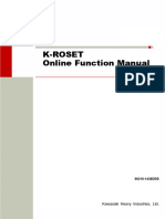 (K ROSET) (Online - Function - Manual) (E)