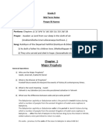 Grade 9 - Midterm Notes, Prayer and Hymns For 2024