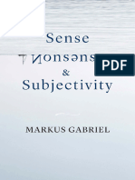 Markus Gabriel - Sense, Nonsense, and Subjectivity