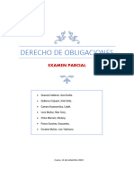 Examen Parcial - Derecho de Obligaciones