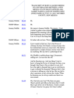 Transcript of Sammy Padilla NMSP Officer Body Cam July 23 2022