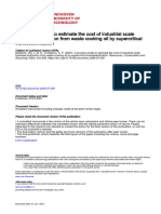 A Process Model To Estimate The Cost of Industrial Scale Biodiesel Production From Waste Cooking Oil by Supercritical Transesterification