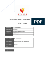 Legislative Drafting and Interpretation (Assignment 2)