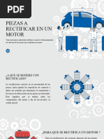 Presentación Mecánica Automóvil Ilustraciones Flat Azul 5