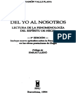 Ramón Valls Plana - Del Yo Al Nosotros. Lectura de La Fenomenología Del Espíritu de Hegel (1994, PPU) - Libgen - Li