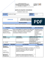 Primer Proyecto Comunitario Ingles