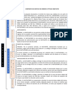 Estructura Del Contrato en Un Contrato de Mutuo