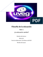 Filosofía de La Educación