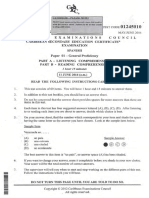 CSEC Spanish P1 2014