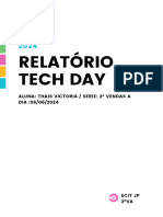 Relatório Tech Day Thaís Victoria 2ºva