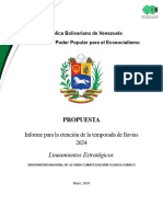 Informe para Atencion de La Temporada de Lluvias 2024 Region Cojedes-Guarico