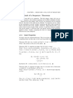 4.3 Limit of A Sequence: Theorems