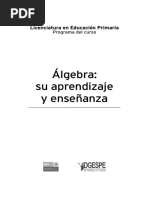 A Lgebra Su Aprendizaje y Enseñanza Lepri