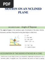 Motion On An Inclined Plane