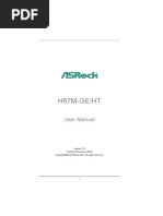 H67M-GE/HT: User Manual