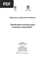 Proyecto de Educacion Ambienta - Sembrando Sonrisas para Cosechar Comunidad