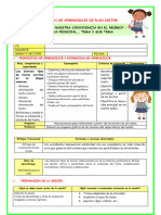 Ses-J-Pl-¿Cómo Es Nuestra Convivencia en El Recreo Idea Principal Tema y Sub Tema. - Q