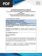 Guia de Actividades y Ruìbrica de Evaluacioìn - Unidad 2 - Etapa 3 - Capacidad Instalada, Producción y Almacenamiento