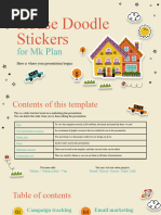 House Doodle Stickers For MK Plan