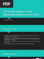 The Global Influence of The Russian Revolution and The USSR