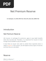 Net Premium Reserve For Student ValAk