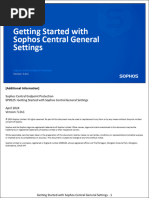 EP0525 5.0v1 Getting Started With Sophos Central General Settings